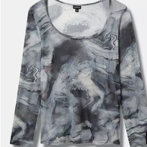 Torrid Mesh Scoop Neck Top-Women’s Plus Size 1